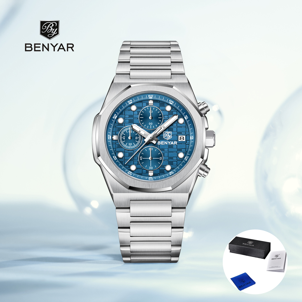 Luxury Watch Storage - BENYAR – montre-bracelet à Quartz pour