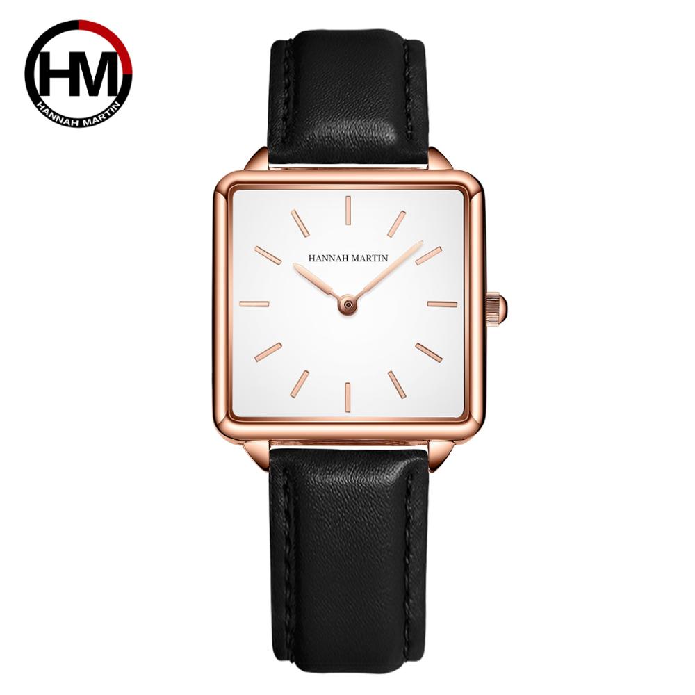 Luxury Watch Brand For Women - Bracelet en cuir véritable Japon Quartz