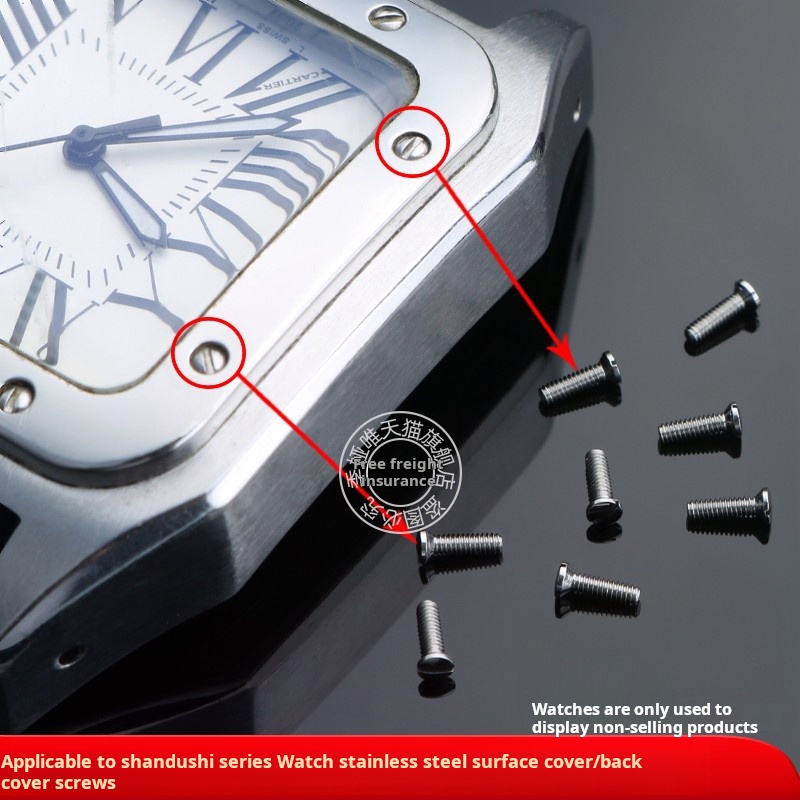 Cartier Watch Santos - Vis en acier inoxydable massif pour