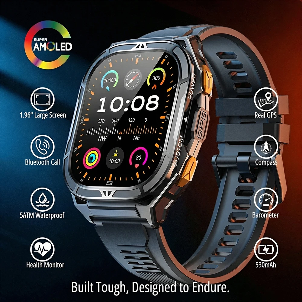 Luxury Watch In The World - Montre connectée AMOLED de luxe, GPS