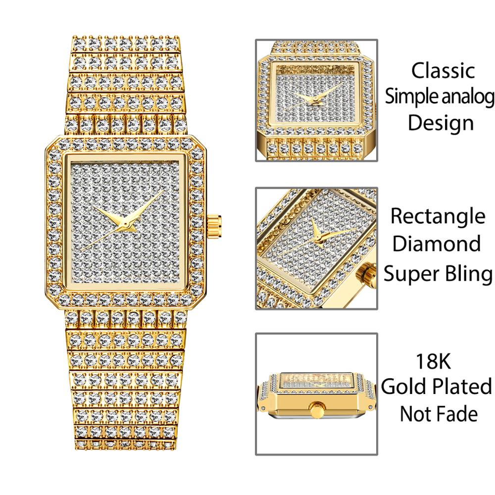 MISSFOX-montre en diamant doré - Luxury Watch Brand For Women avis et prix