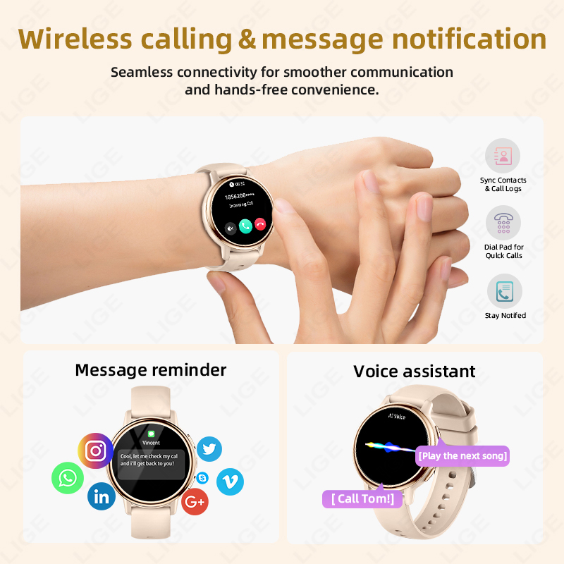 Montre connectée LIGE pour fem - Luxury Watch In The World avis et prix