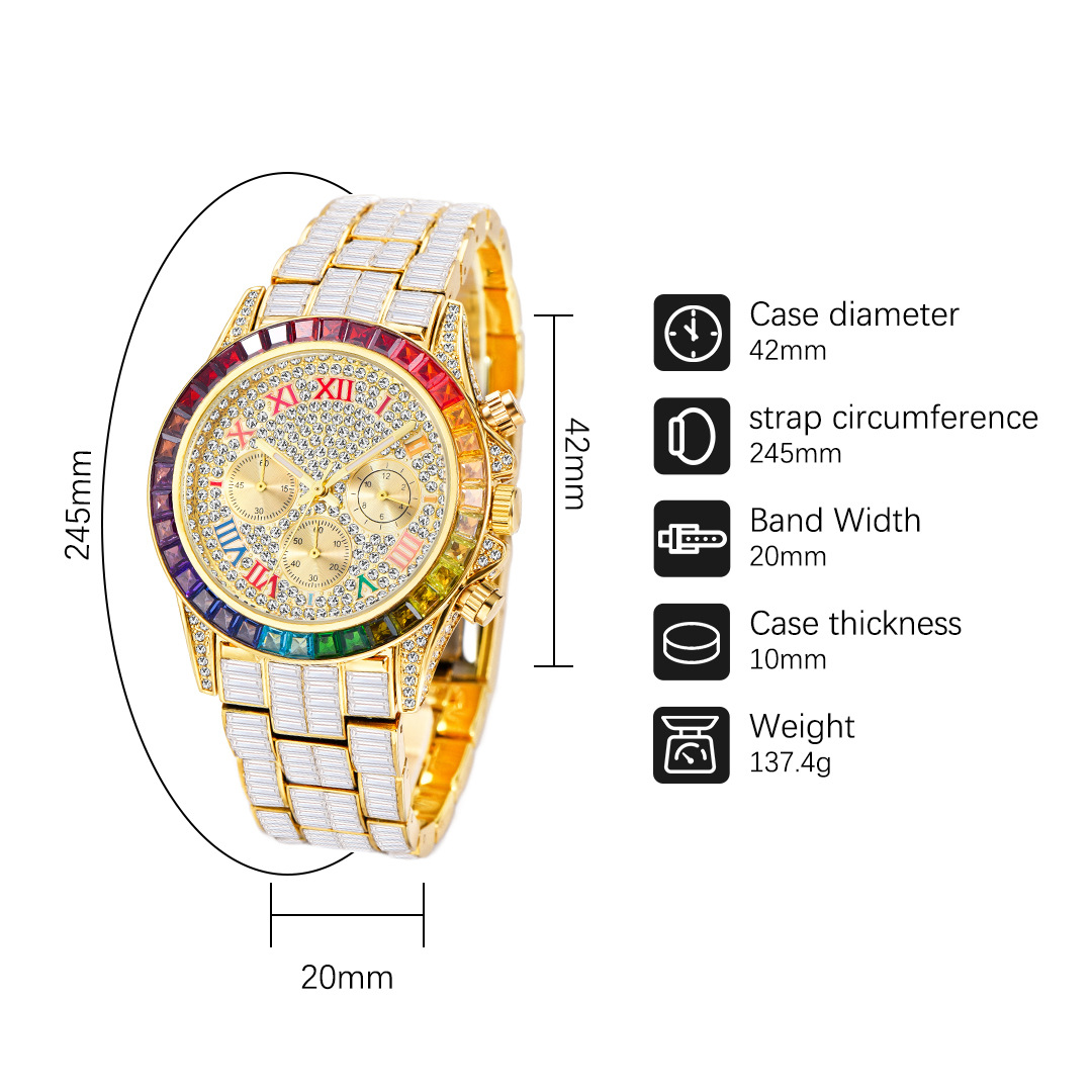 MISSFOX-Montre Glacée de Luxe  - Luxury Watch Name avis et prix