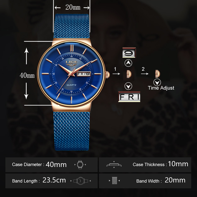 Montres pour femmes LIGE, marq - Luxury Watch Brand For Women avis et prix