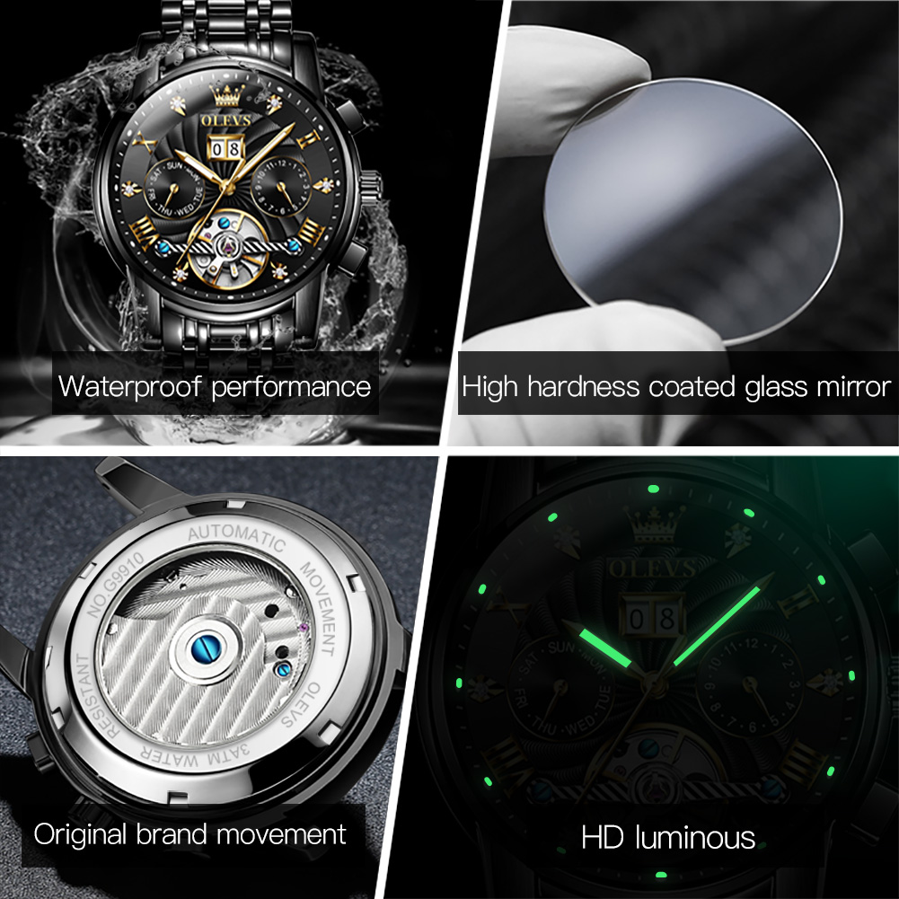 OLEVS classique hommes montres - Automatic Pilot Watch avis et prix
